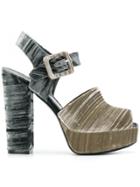 Deimille Strappy Peep-toe Sandals - Nude & Neutrals