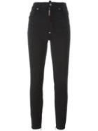Dsquared2 'twiggy' High Waist Jeans, Women's, Size: 42, Black, Cotton/spandex/elastane