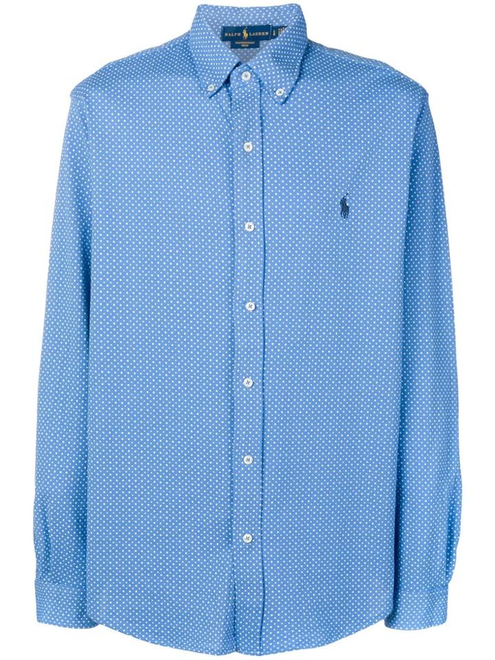 Polo Ralph Lauren Polka-dot Logo Shirt - Blue
