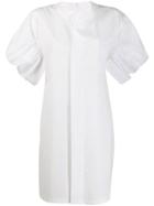 Junya Watanabe Structured Sleeves Shirt Dress - White