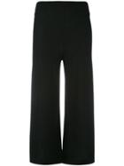 Le Kasha Cropped Knit Trousers - Black