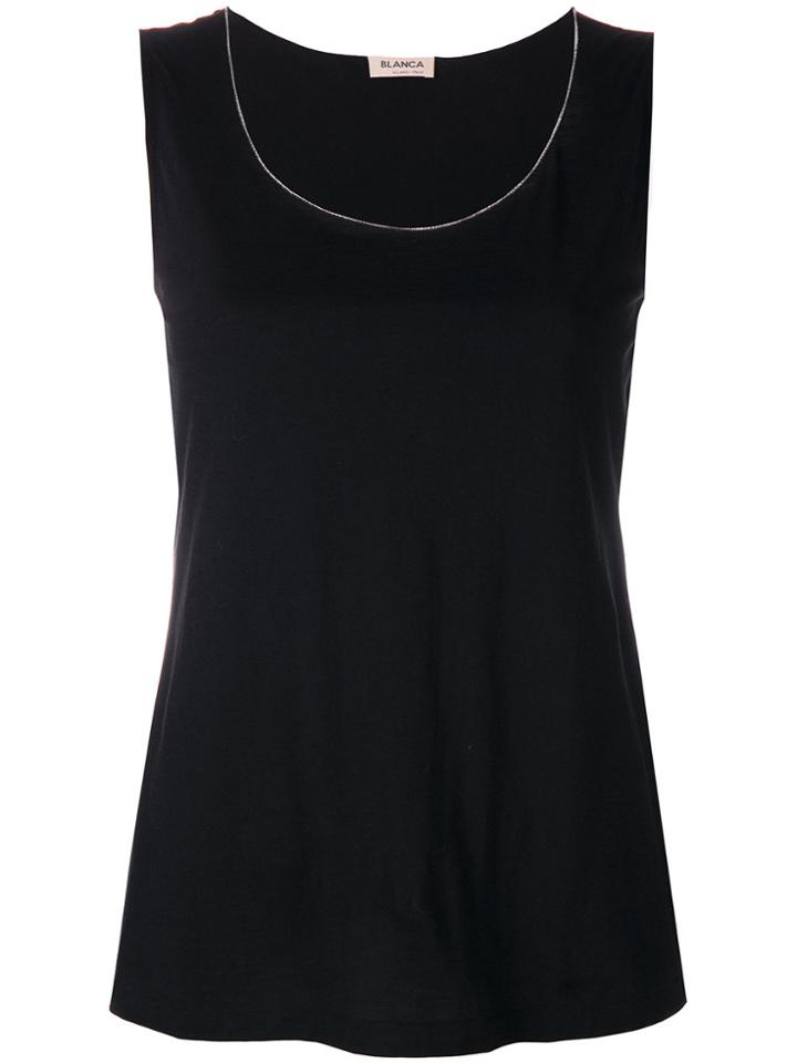 Blanca Classic Tank Top - Black