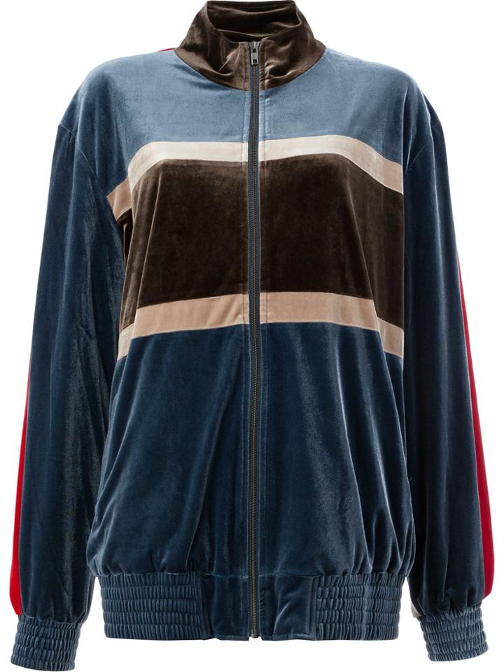 Koché Color Block Bomber Jacket - Multicolour