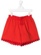 Chloé Kids Teen Drawstring Shorts - Red