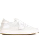 Philippe Model Lace-up Sneakers, Women's, Size: 37, White, Leather/cotton/rubber