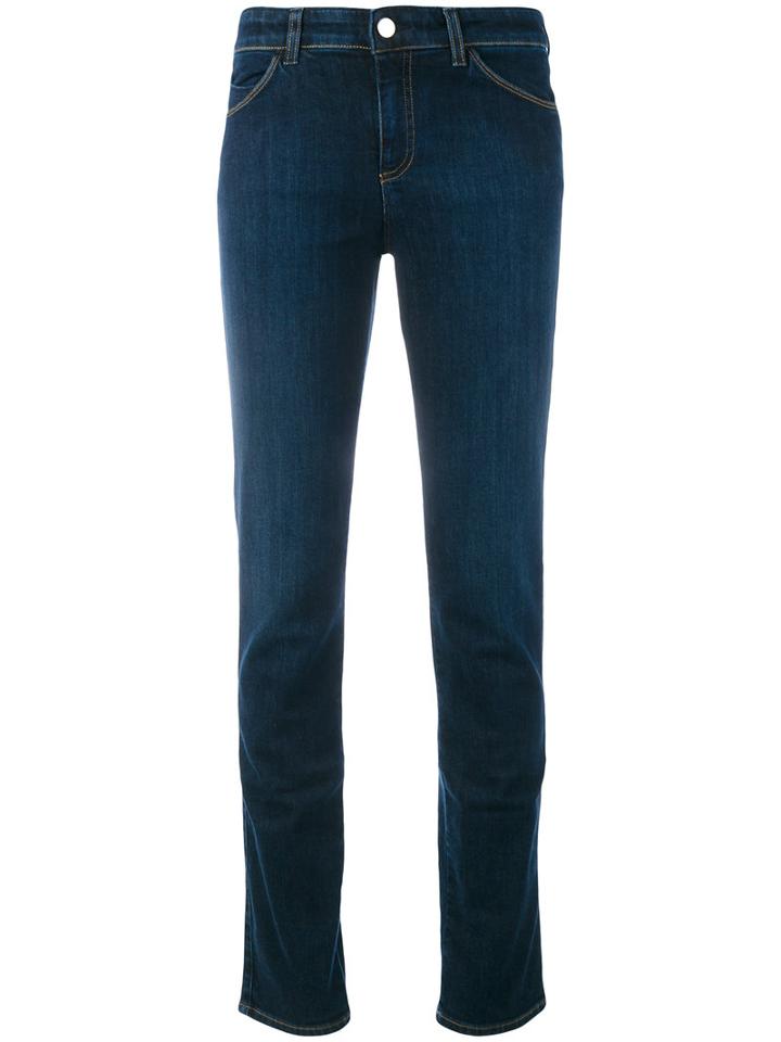 Armani Jeans - Skinny Jeans - Women - Cotton/polyester/spandex/elastane - 34, Women's, Blue, Cotton/polyester/spandex/elastane
