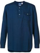 Blue Blue Japan Henley T-shirt, Men's, Size: Large, Cotton