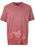 Z Zegna Floral Print T-shirt - Pink & Purple
