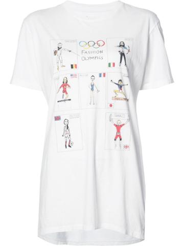 Unfortunate Portrait Fashion Olympics T-shirt - White