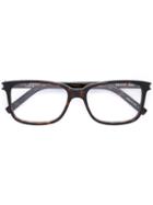 Saint Laurent - 'sl 89' Glasses - Men - Acetate - One Size, Brown, Acetate