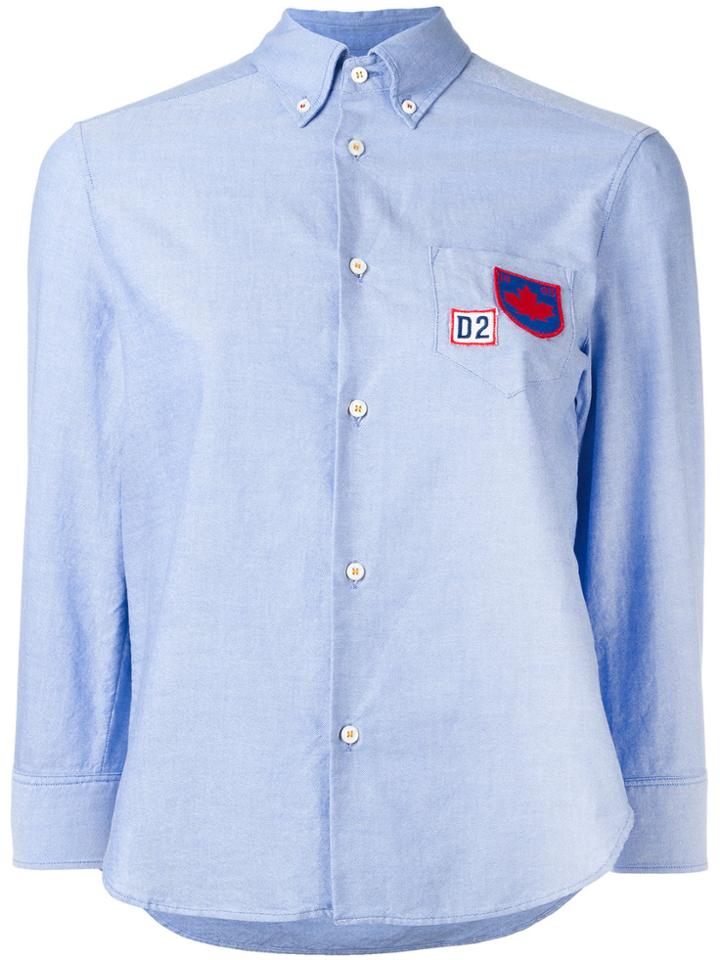 Dsquared2 Logo Patch Shirt - Blue