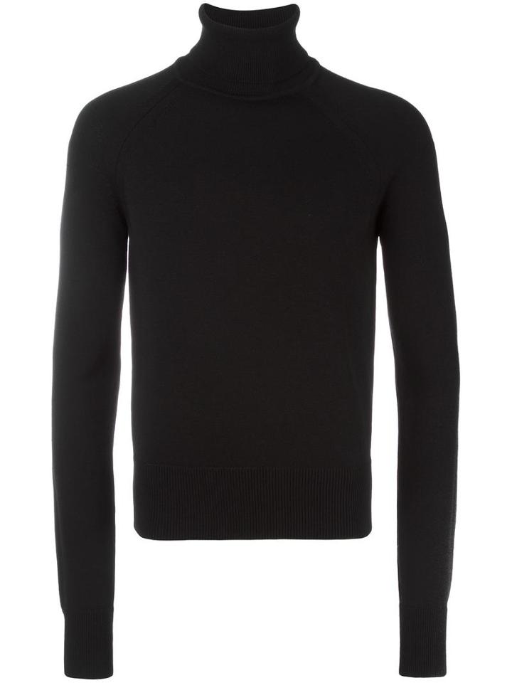 Dsquared2 Ski Ribbed Turtleneck Jumper, Men's, Size: Medium, Black, Wool