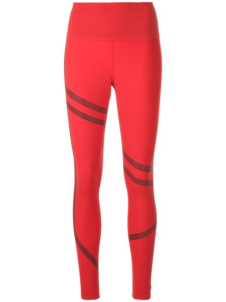 Reebok Linear High Rise Leggings - Red