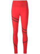 Reebok Linear High Rise Leggings - Red