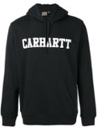 Carhartt Hooded College Sweatshirt, Men's, Size: Small, Black, Cotton
