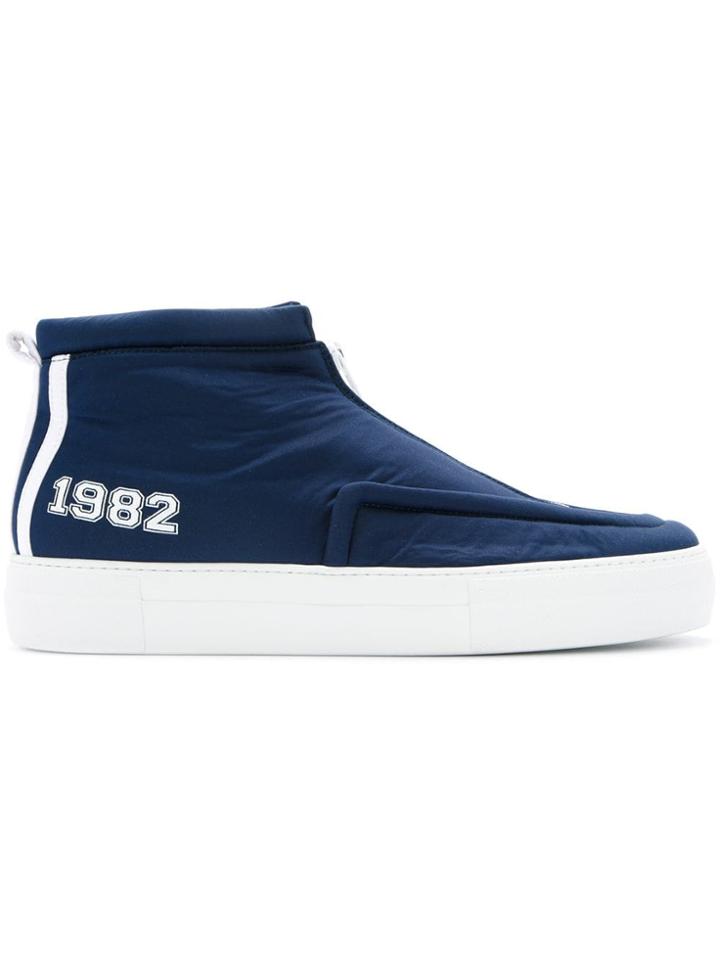 Joshua Sanders 1982 Hi Top Sneakers - Blue