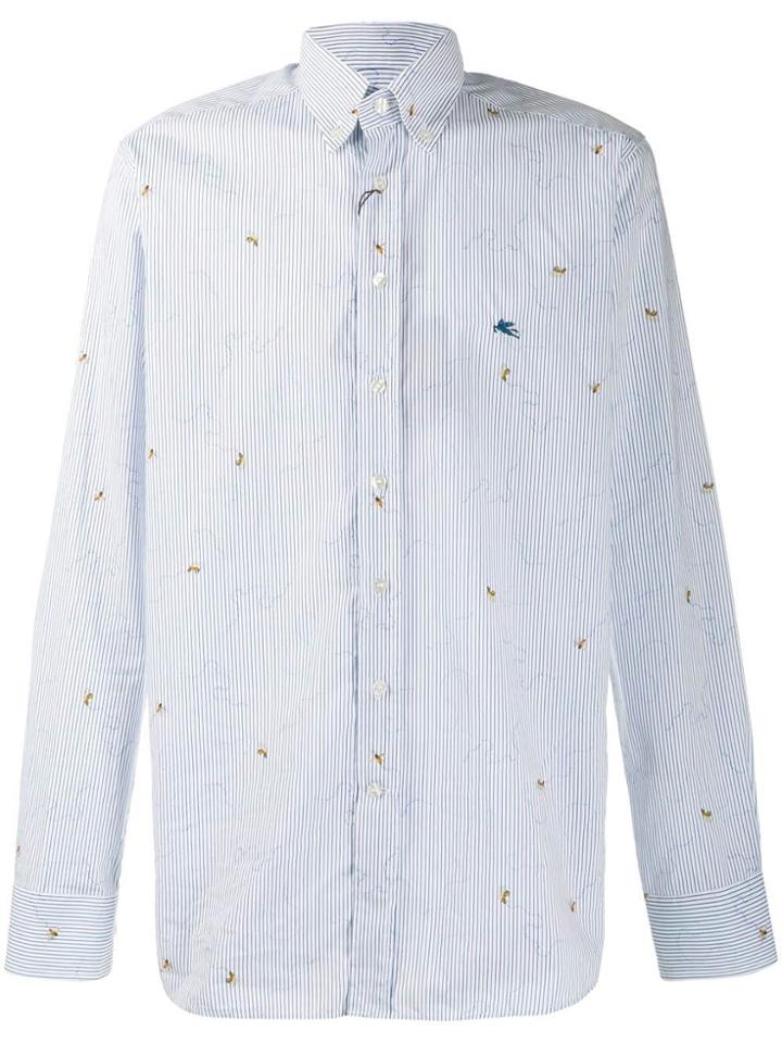 Etro Bee Print Shirt - Blue