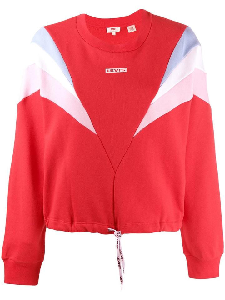 Levi's Panelled Logo Sweatshirt - Red