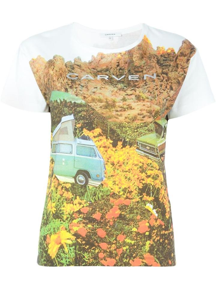 Carven Landscape Print T-shirt