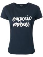 Emporio Armani Embellished Logo T-shirt - Blue