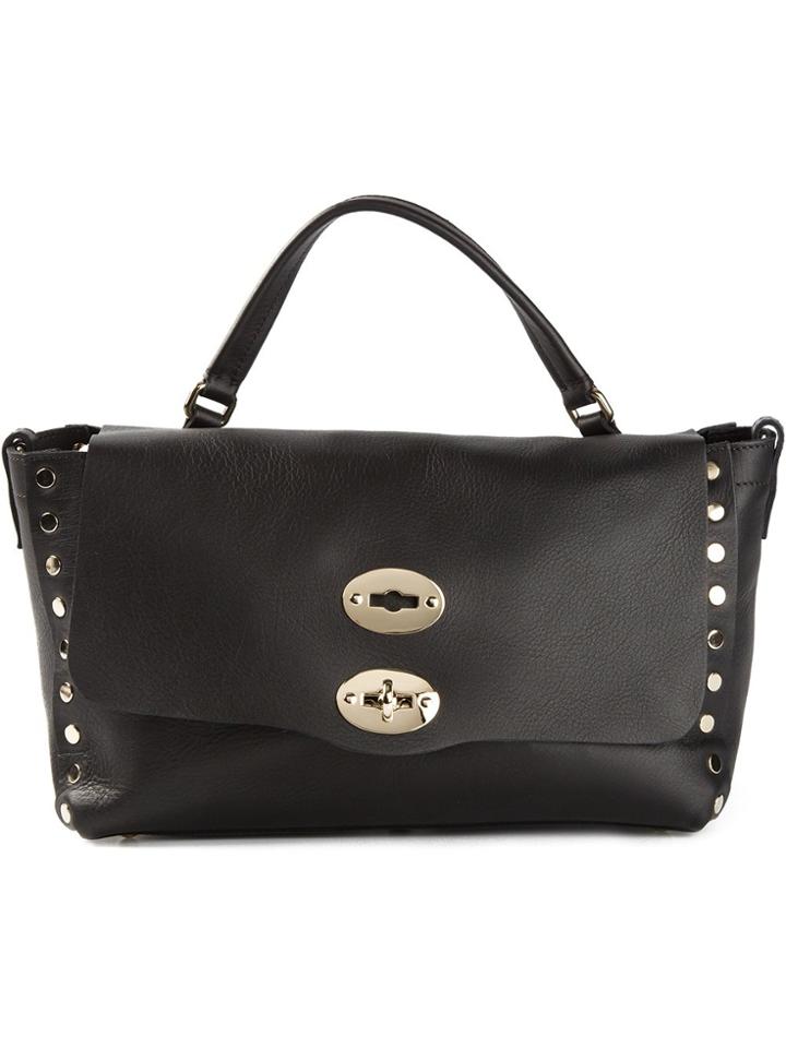 Zanellato Studded Satchel - Black