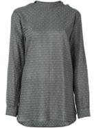 Heikki Salonen Army Shirt With Split Back, Women's, Size: Medium, Grey, Cotton