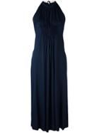 Dvf Diane Von Furstenberg Halterneck Wide-legged Playsuit - Blue