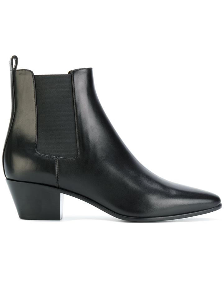Saint Laurent Rock 40 Ankle Boots - Black