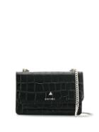 Grey Mer Chain Strap Shoulder Bag - Black