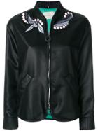 Marco De Vincenzo Embroidered Foulard Bomber Jacket - Black