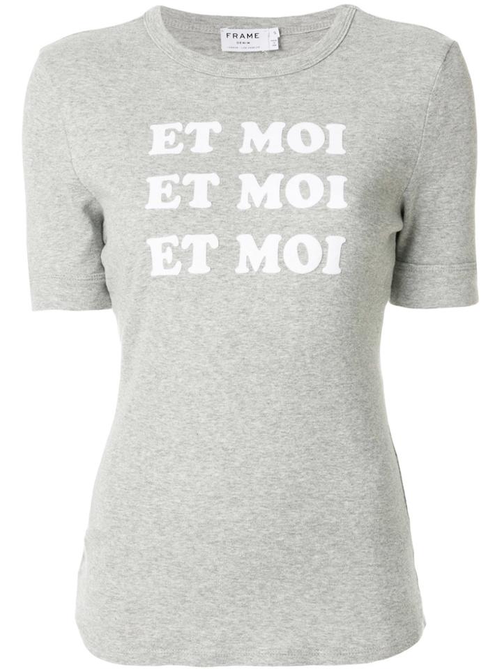 Frame Denim Et Toi T-shirt - Grey
