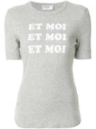 Frame Denim Et Toi T-shirt - Grey
