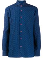 Kiton Dotted Shirt - Blue