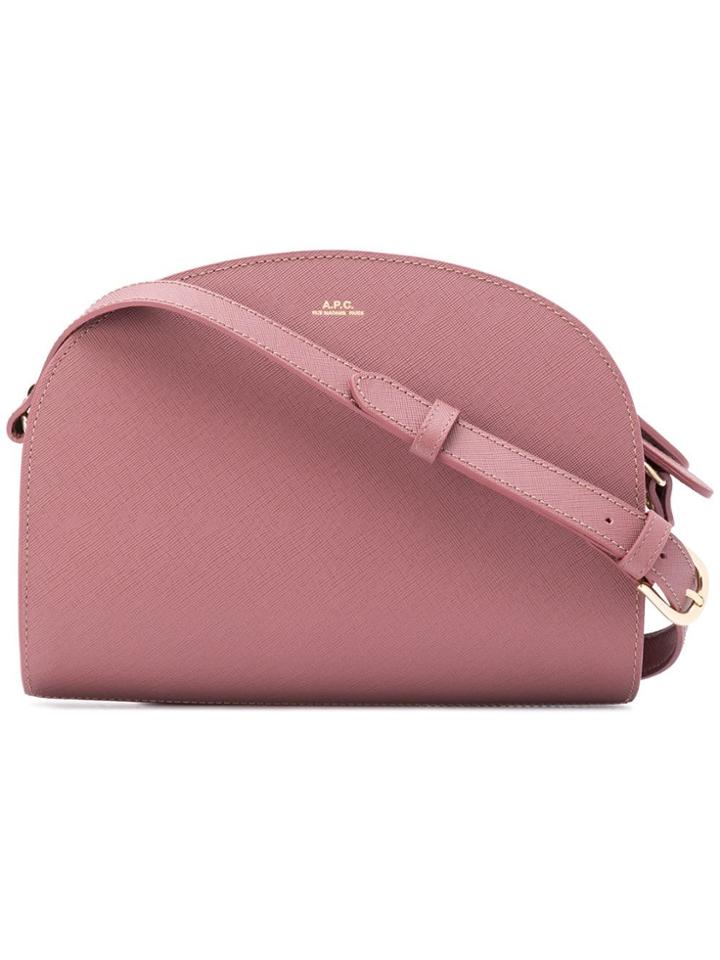 A.p.c. Sac Demi-lune Crossbody Bag - Pink