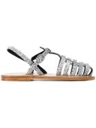 Golden Goose Deluxe Brand Sequin Embellished Sandals - Metallic