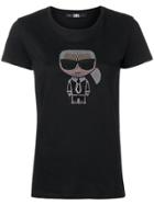Karl Lagerfeld Sequin Figure T-shirt - Black