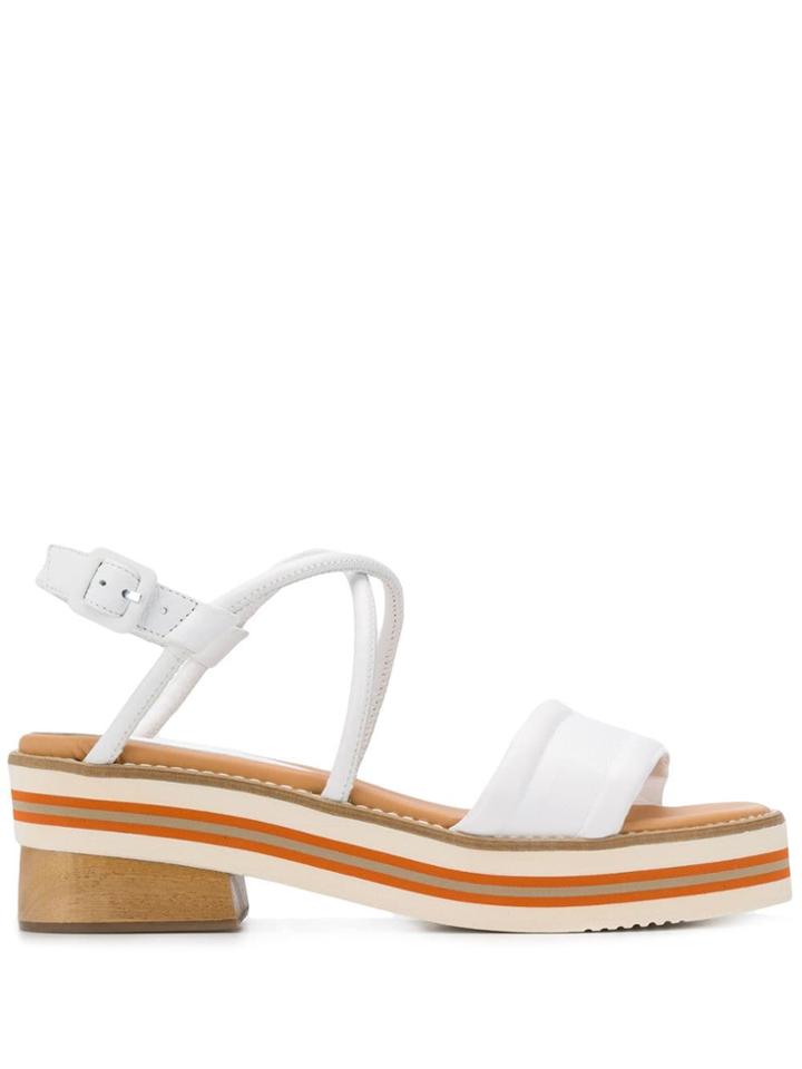 Paloma Barceló Daruma Platform Sandals - White