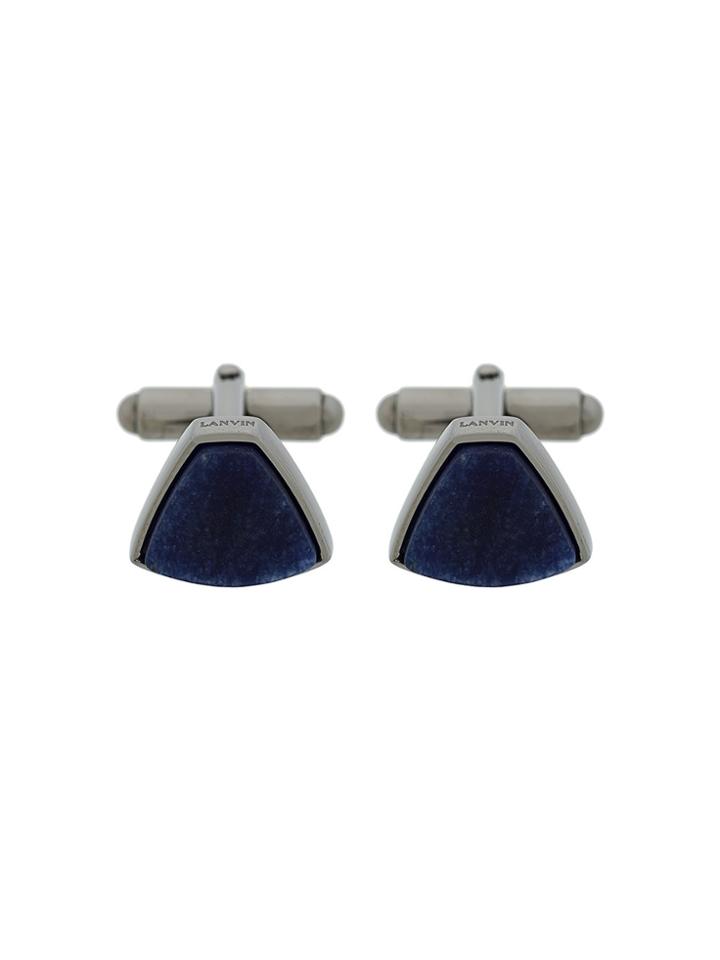 Lanvin Geometric Cufflinks - Blue
