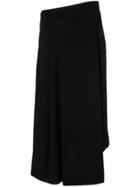 Isabel Benenato Asymmetric Skirt - Black