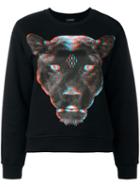 Marcelo Burlon County Of Milan Panther Printed Sweatshirt, Women's, Size: Small, Black, Cotton