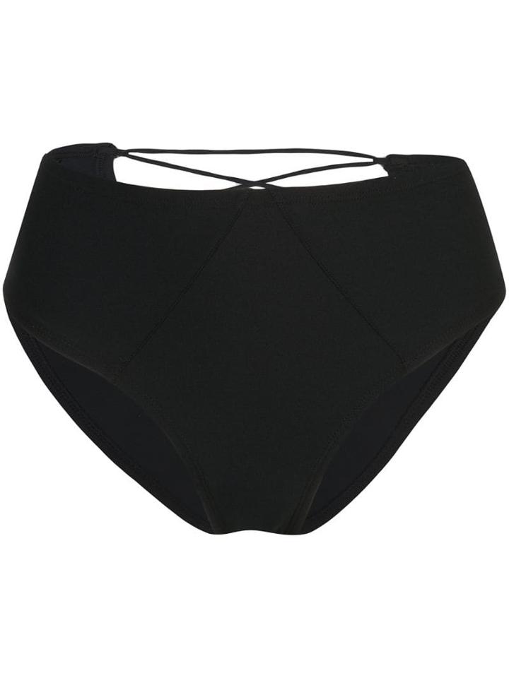 Kiki De Montparnasse High-waisted Bikini Bottoms - Black
