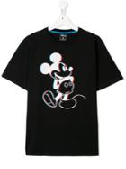 Marcelo Burlon County Of Milan Kids Teen Mickey Mouse T-shirt - Black