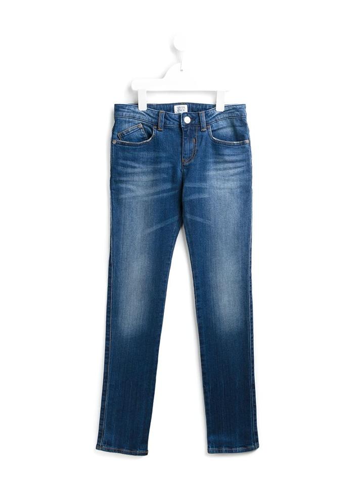 Armani Junior Straight Leg Jeans, Boy's, Size: 11 Yrs, Blue