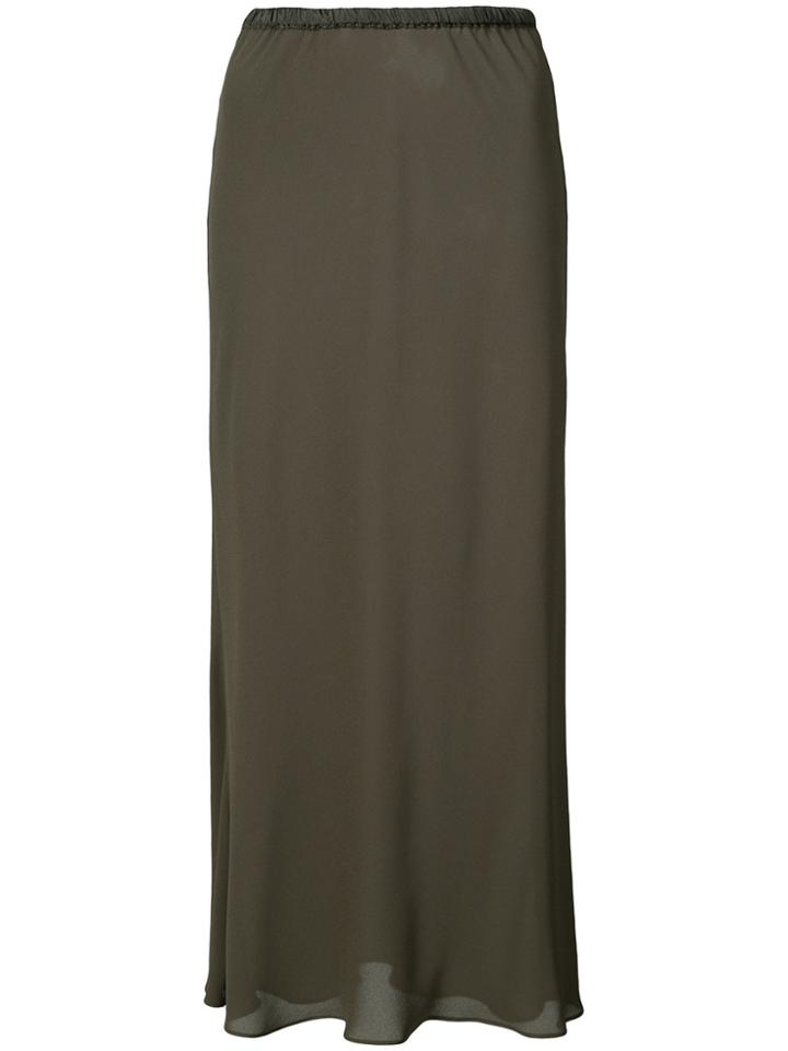 Peter Cohen A-line Midi Skirt - Green