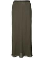 Peter Cohen A-line Midi Skirt - Green