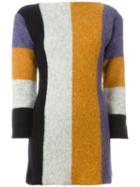 Jean Paul Gaultier Vintage Colour Block Sweater Dress, Women's, Size: 40, Black