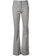 Altuzarra Herringbone Flared Trousers - Grey