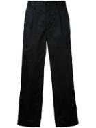 En Route - Straight Cropped Trousers - Men - Cotton - 2, Black, Cotton