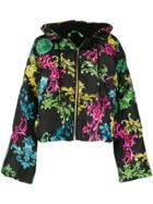 Versace Jeans Couture Baroque Print Cropped Jacket - Black