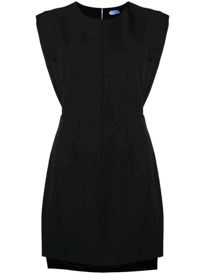 Mugler Open Back Short Dress - Black